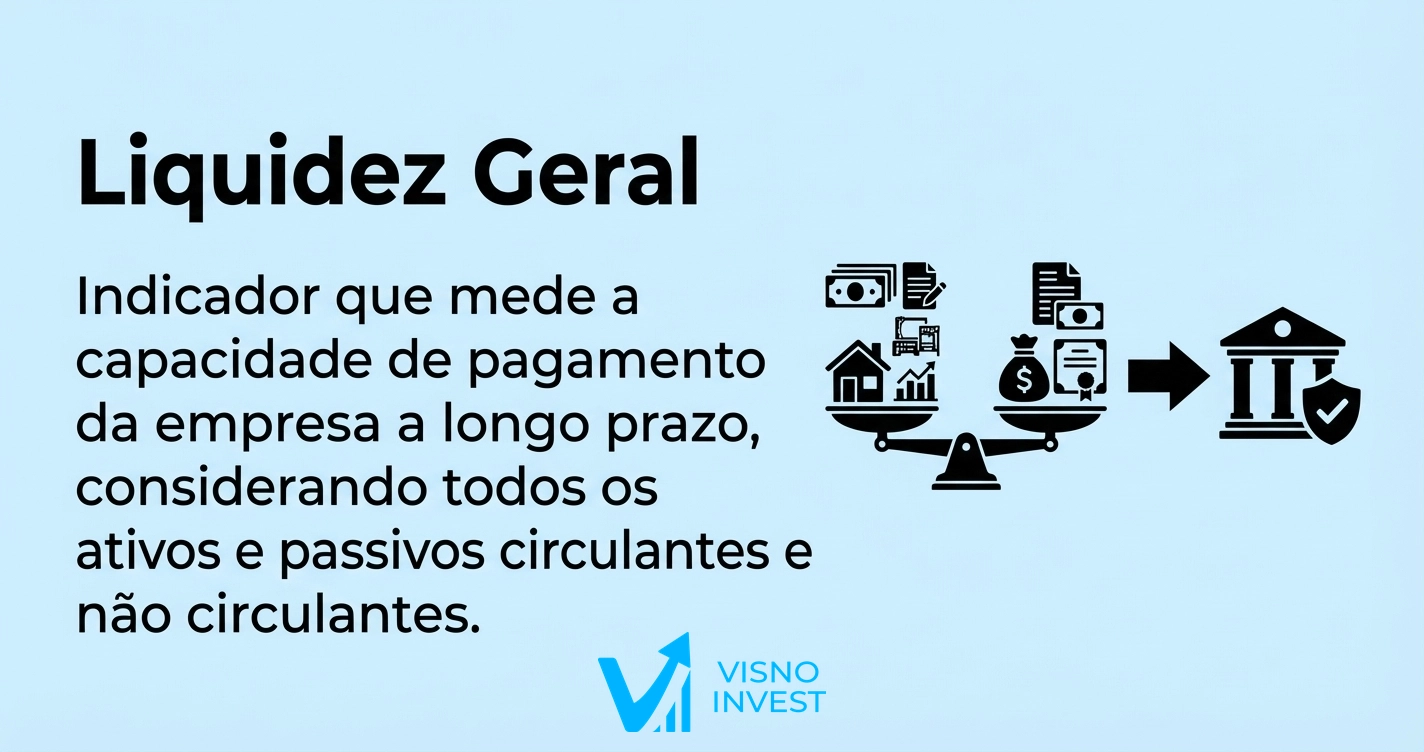 Imagem do artigo Liquidez Geral: definição, fórmula e interpretação