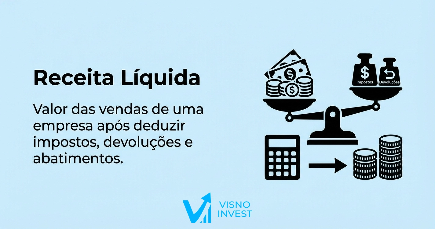 Imagem do artigo Receita Líquida: definição, fórmula e interpretação